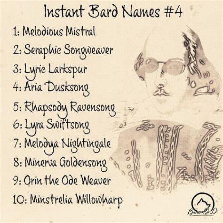 Instant Bard Names 4 r/BeaDnD