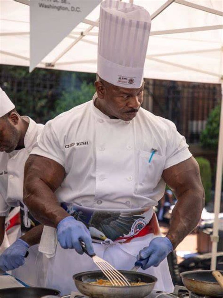 Jacked White House Chef Andre Rush Went Viral For His 24-Inch Biceps. Here's How He Got Them.