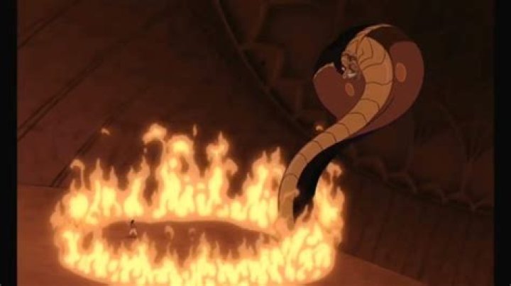 Jafar turning into a snake