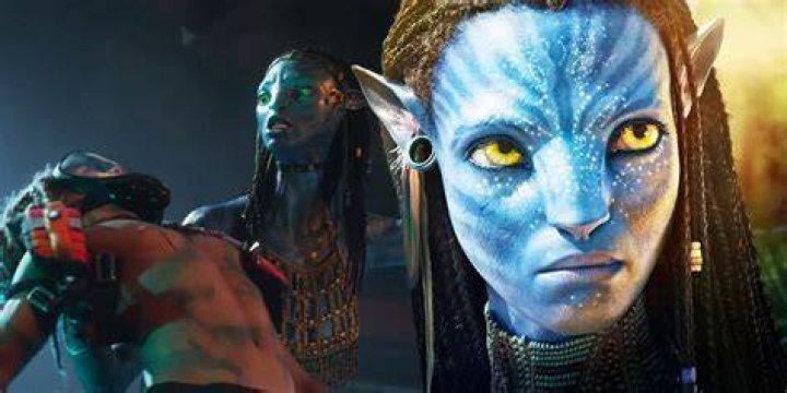 Jake, Neytiri, and Spider together.