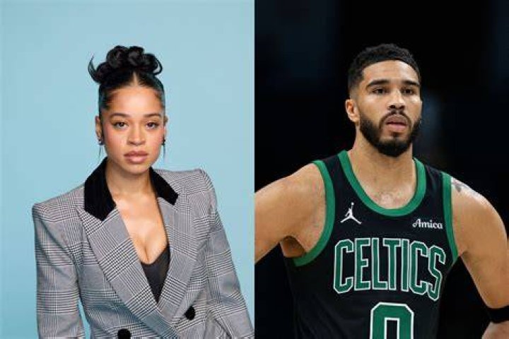 Jayson Tatum and Ella Mai having a good time