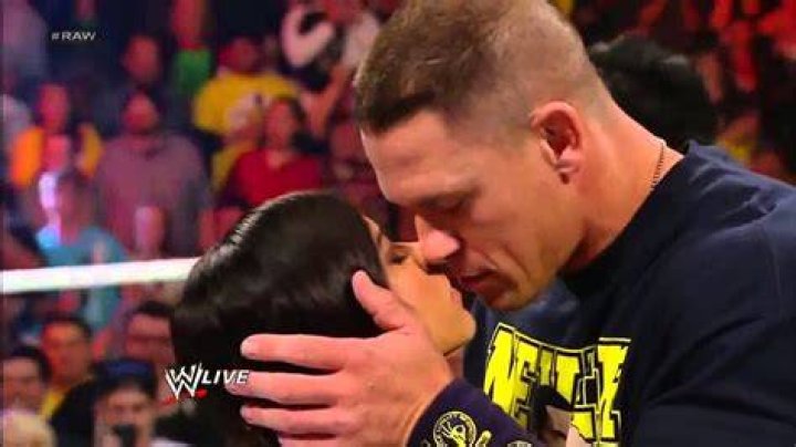 John Cena Kisses AJ Lee