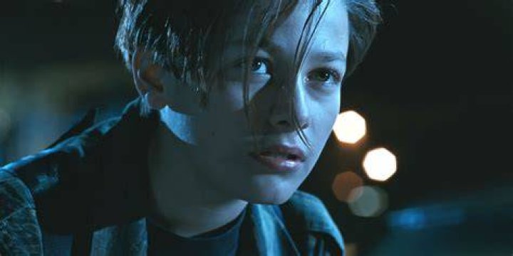 John Connor looking serious in Terminator 2 