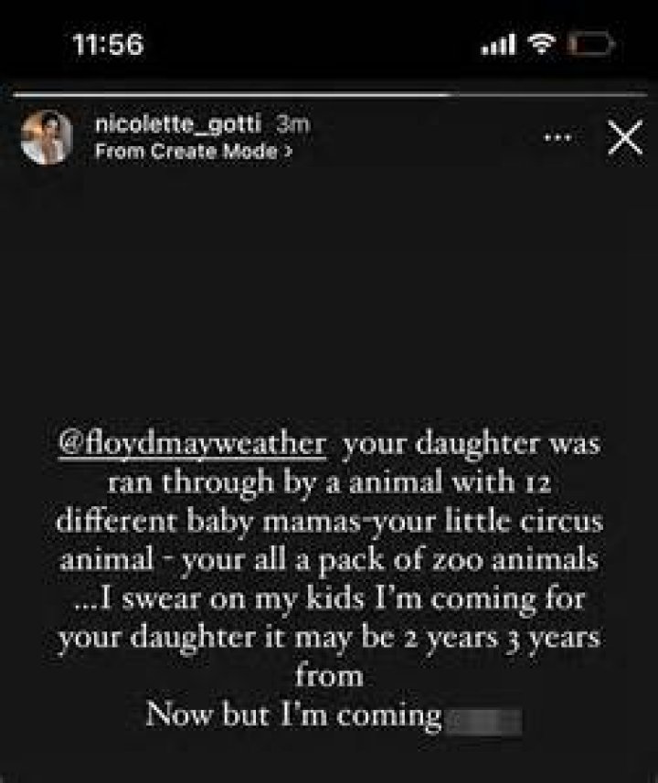 John Gotti III Addresses Sister Nicolette’s Threatening Message to Floyd
Mayweather’s Daughter Yaya Mayweather