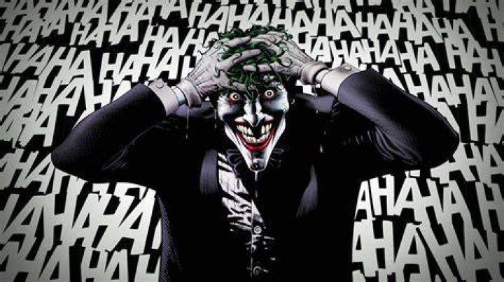 Joker laughing in the Killing Joke.