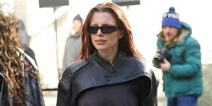 Julia Fox Frees the Nipple in a Completely See-Through Mesh Dress