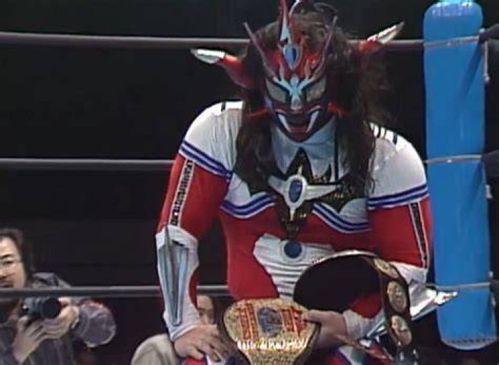 Jushin Thunder Liger in his black costume during his heel run