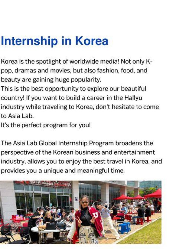 K-Intern Global Internship Program | Asia Lab