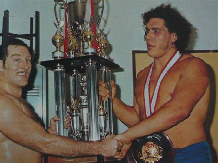 Karl Gotch, Andre The Giant, and Billy Robinson in Japan