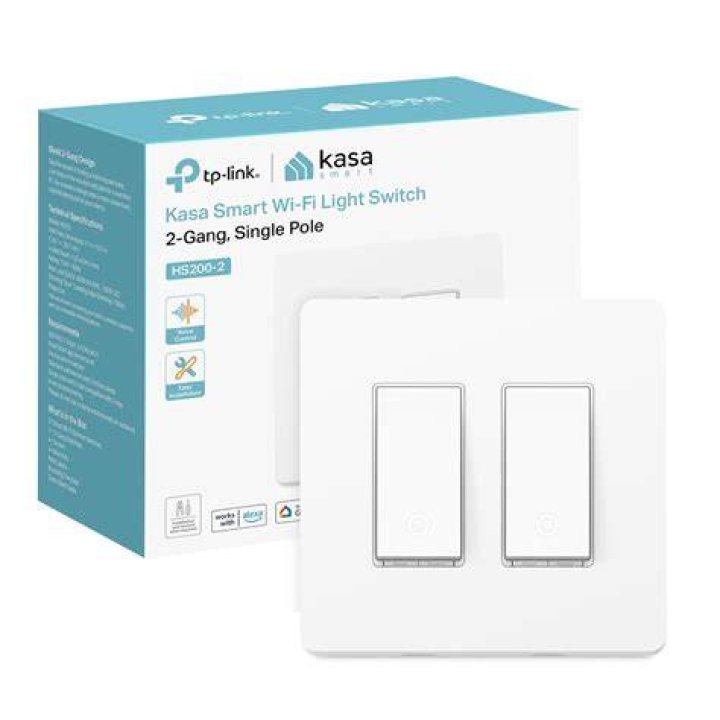 Kasa smart switch gang with toggle switch