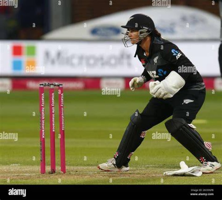 Katey Martin during the 2008 ODI series against Australia. Photo / Getty