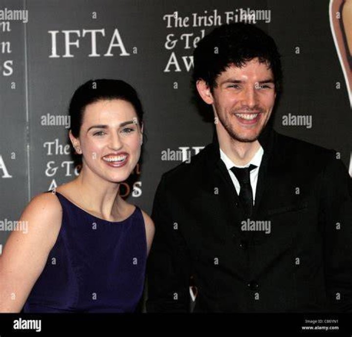 Katie McGrath and Colin arrive at the Irish... Colin info