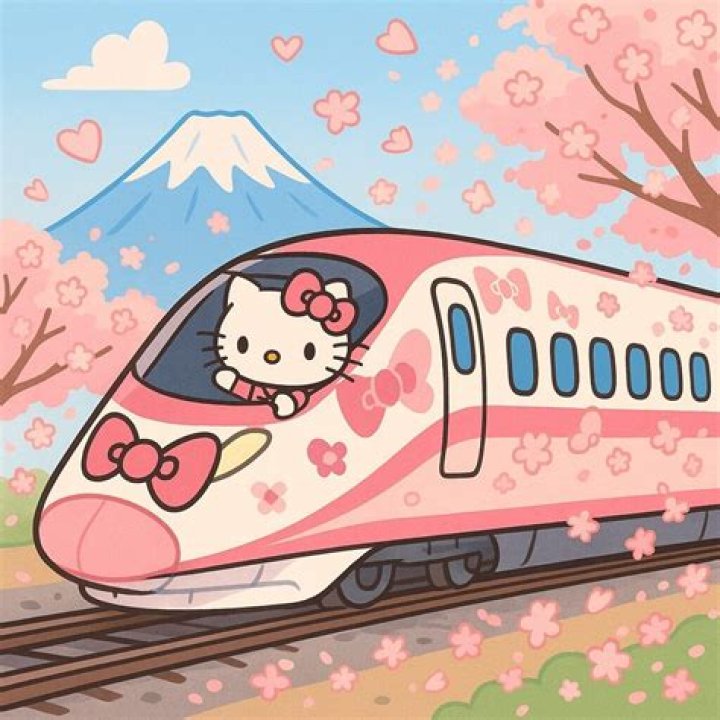 Kawaii! 'Hello Kitty Shinkansen' bullet train begins service in Japan