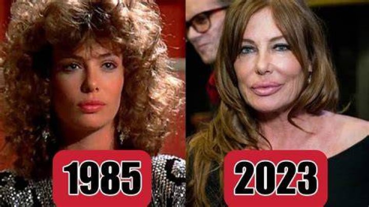 Kelly LeBrock - then and now