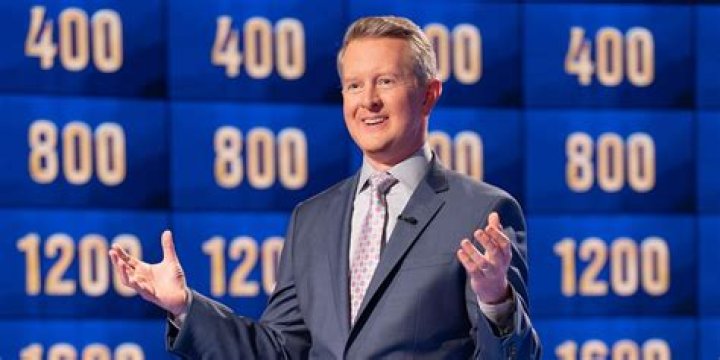 Ken Jennings during one of his shows on Jeopardy!