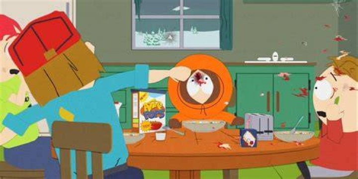 Kenny shot in the head on South Park