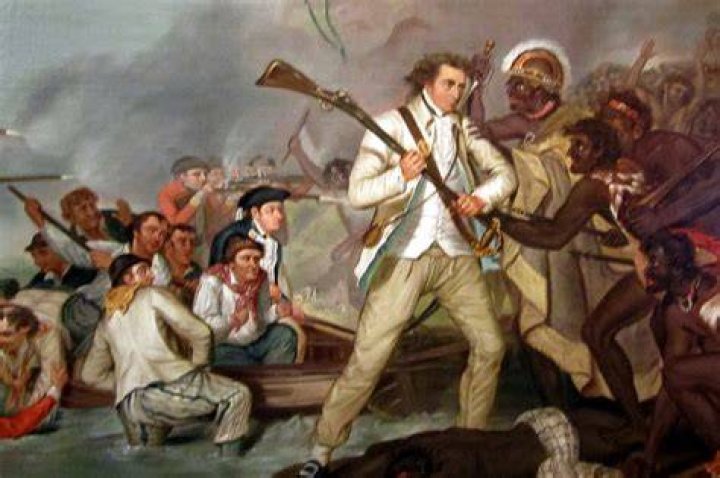 Killing of Captain James Cook at Kealakekua Bay, February 14, 1779, engraving, Hawaii islands, United States of America, 18th century. Photo / Getty Images
