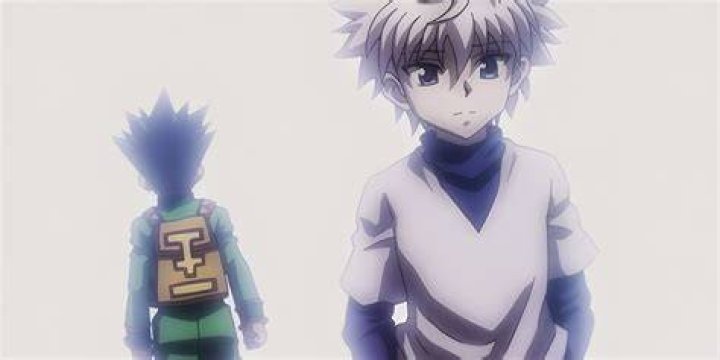 Killua looking back in Hunter x Hunter
