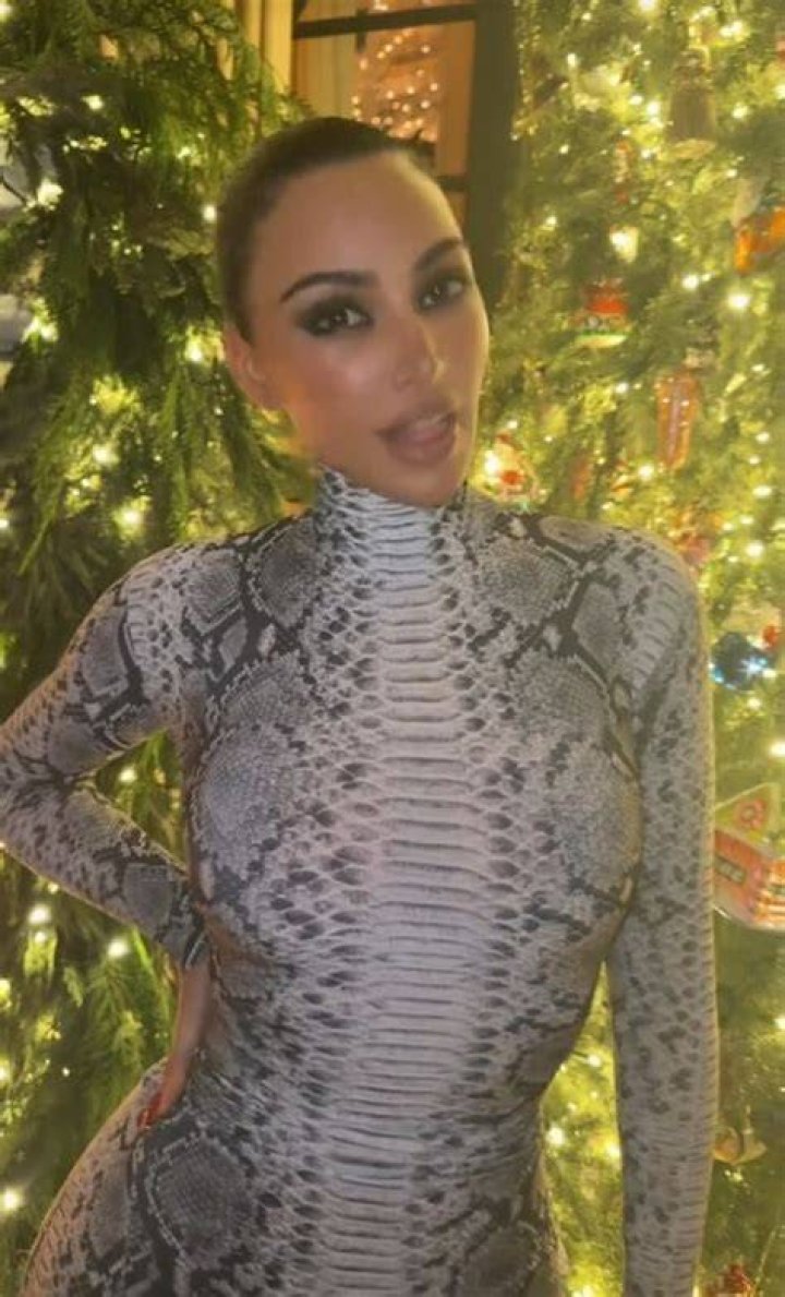 Kim Kardashian West Posts Revealing Snakeskin Print Bikini Photo on Instagram