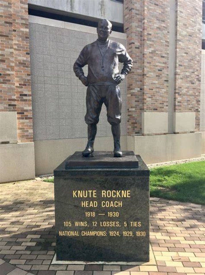 Knute Rockne, University of Notre Dame football coach, and his wife