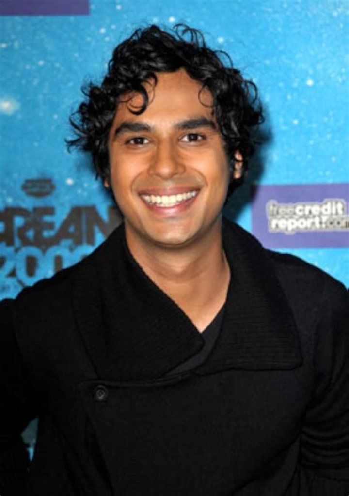 Kunal Nayyar as Raj in The Big Bang Theory
