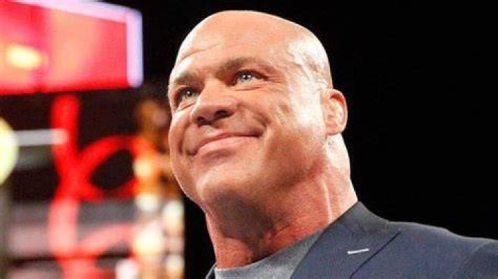 Kurt Angle wearing a neck brace