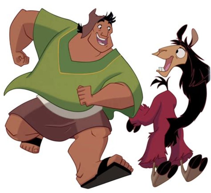 Kuzco mocks Pacha in Disney The Emperor's New Groove