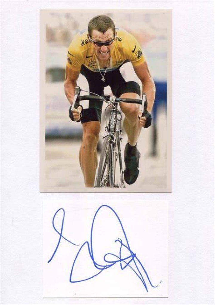 Lance Armstrong Autograph on a Copy of His Autobiography, 21st Century