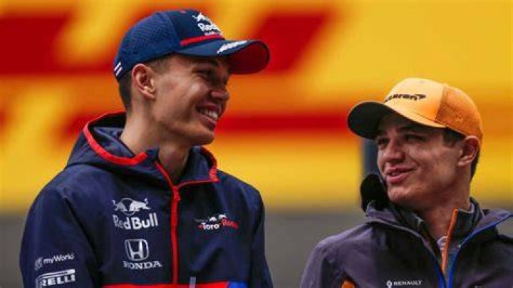Lando Norris Has Life Size Posters of Alex Albon Hung in his Bathroom