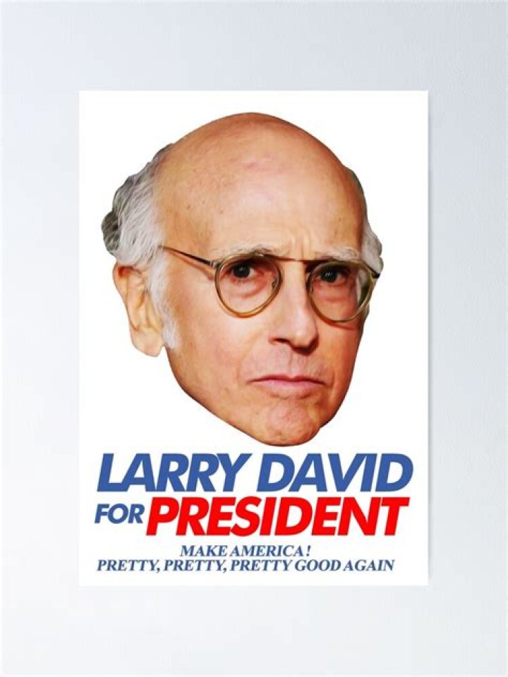Larry David on a poster for Curb Your Enthusiasm