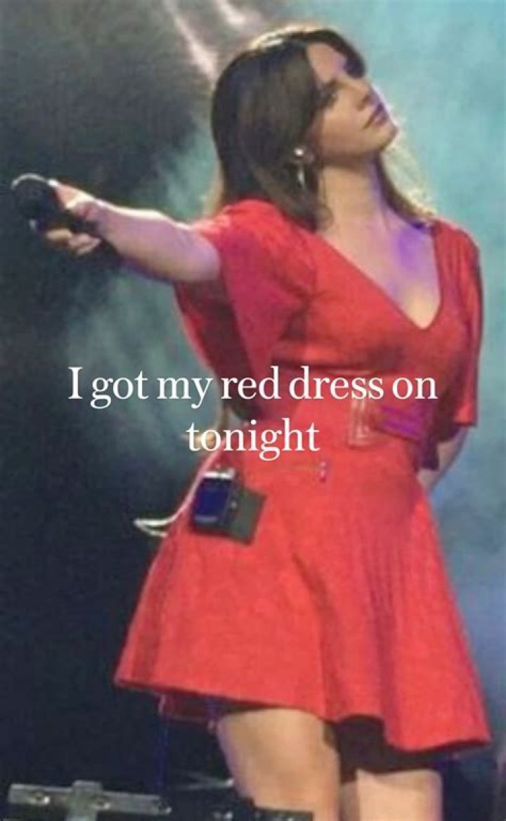 &ldquo;I&rsquo;ve got my red dress on tonight&hellip;&rdquo;