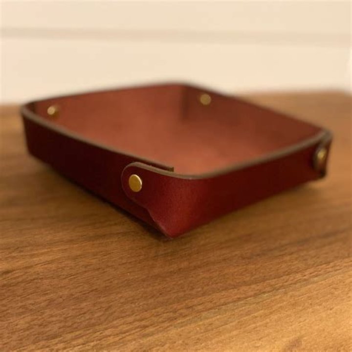 Leather Organizer Tray