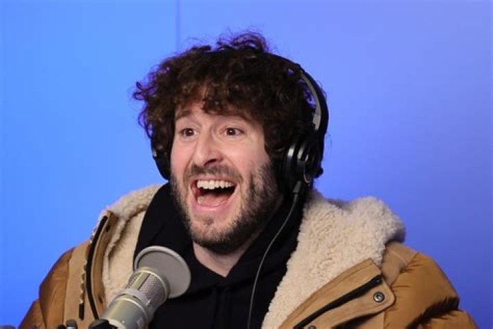 Lil Dicky attending the SiriusXM Studios Awards (L). The songwriter and his girlfriend having a good time (R)