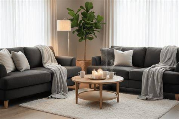 Living room with a closer look at walls and artwork