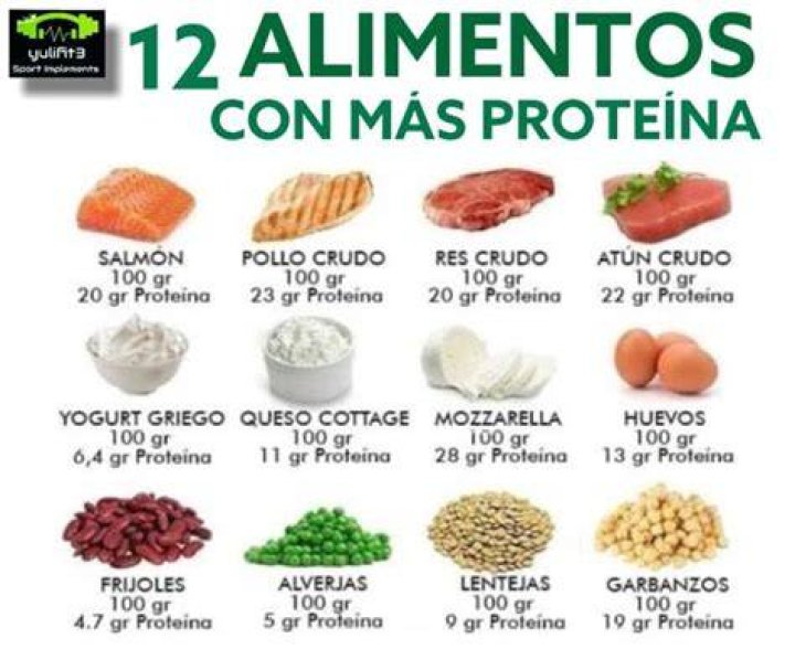 Los 50 alimentos con más proteínas para adelgazar (perder peso)