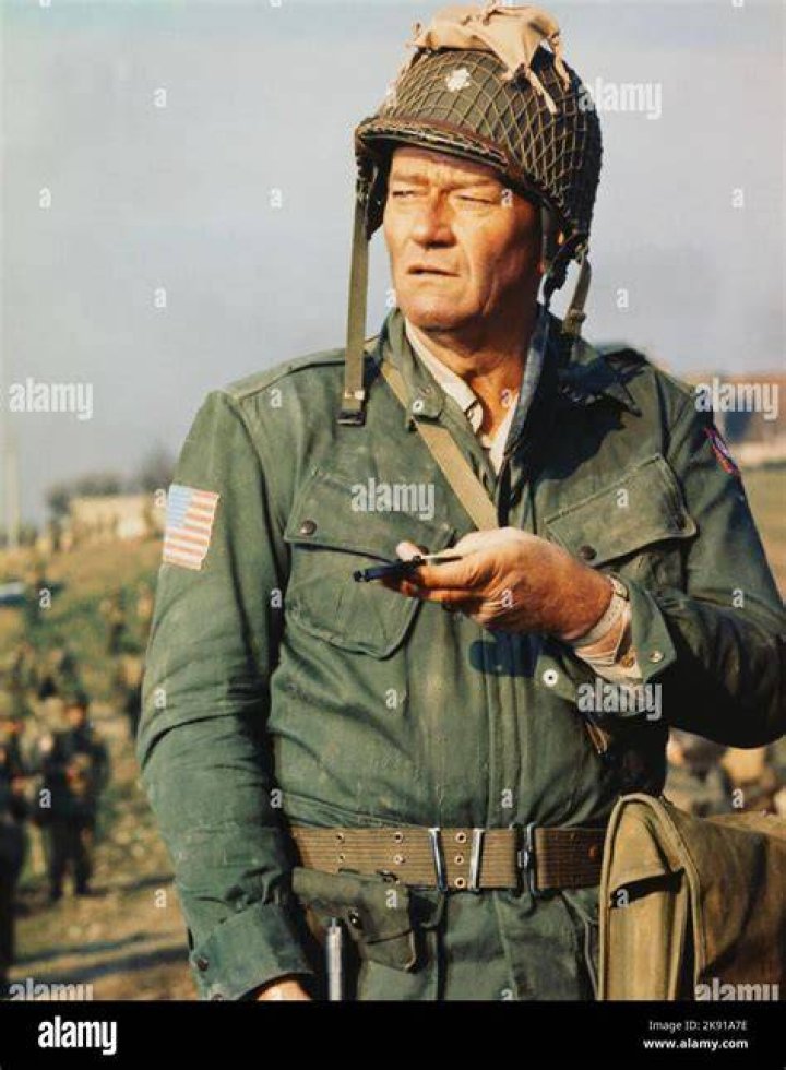 Lt. Vandervoort and with a fellow soldier posing in The Longest Day