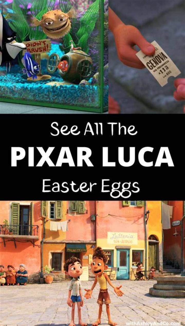 Luca Pixar Easter Eggs