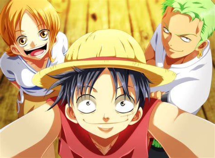 Luffy Nami and Zoro's hand on One Piece's first cover
