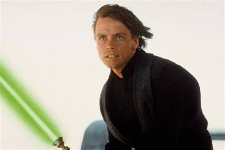Luke Skywalker in the center with Starkiller on the left and Jaina Solo on the right.