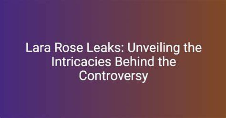 Lydia Rose Leaks: Unveiling The Truth Behind The Controversy