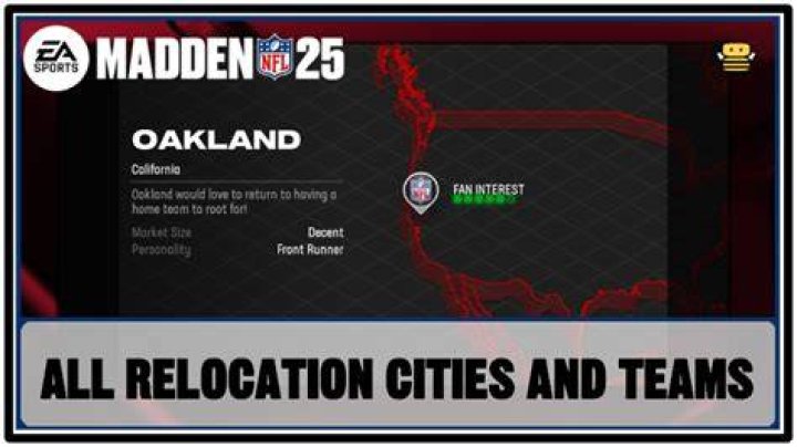 Madden 24 Relocation Cities