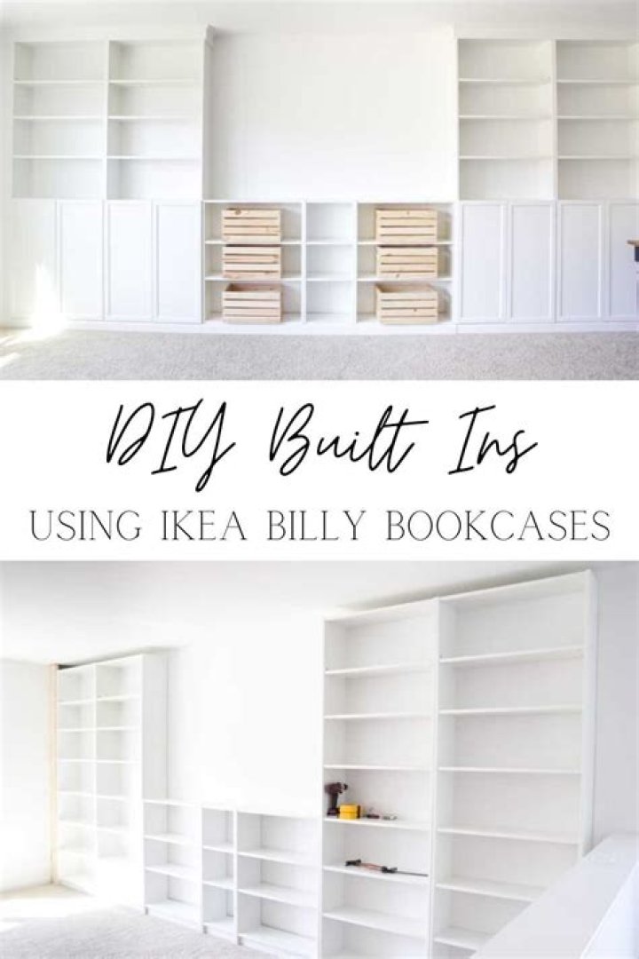 Make Your Own Built-In Bookshelves with This Easy IKEA Hack