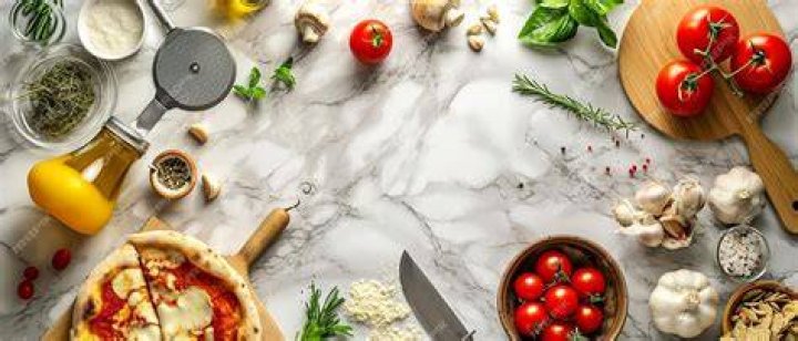 Making Pizza on Marble surface