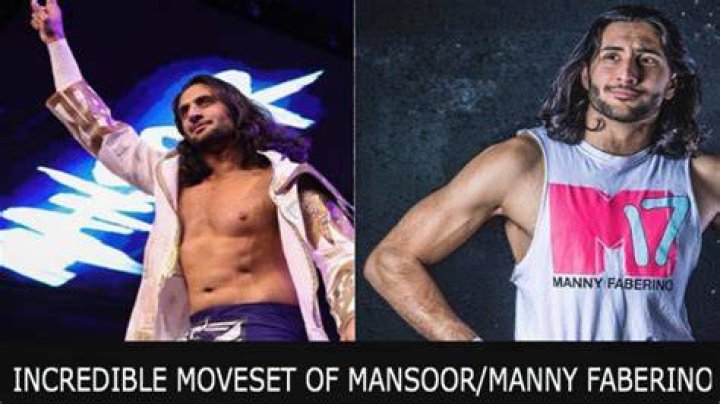 Mansoor as Manny Faberino in his indie wrestling days