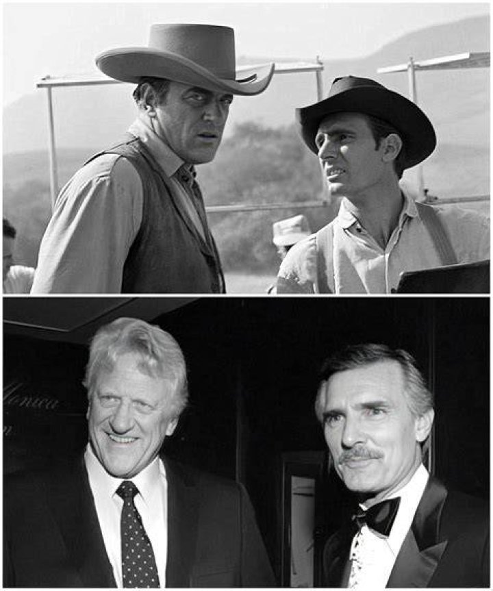Marshall Dillon and two other men in Gunsmoke