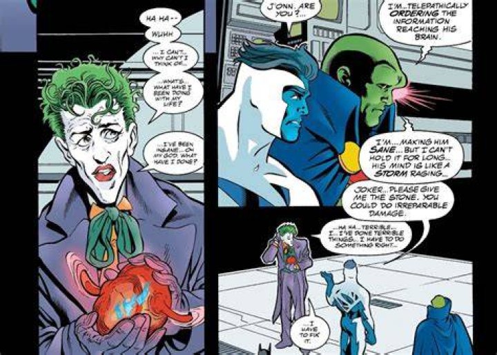 Martian Manhunter made Joker sane again