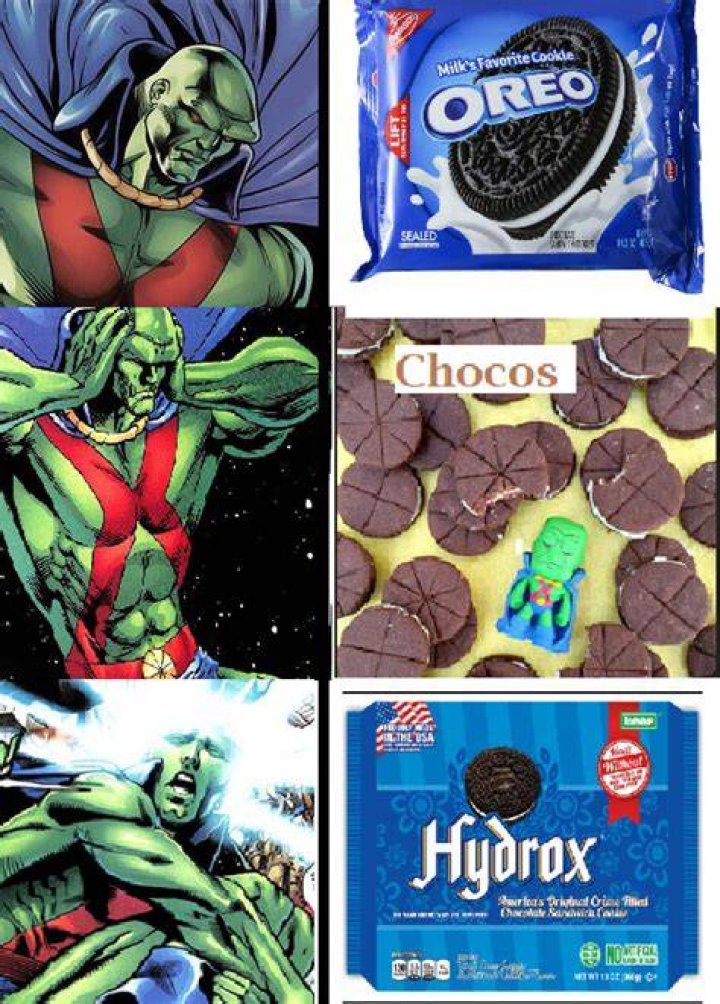 Martian Manhunter Oreo Cookies