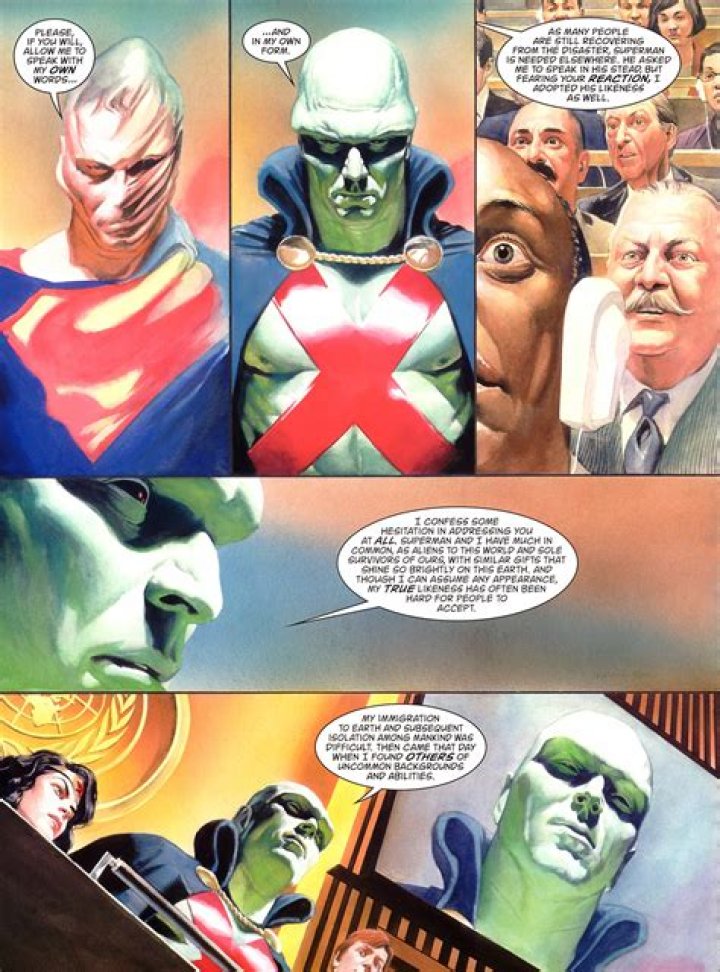 Martian Manhunter reads Flash mind which was processing at attoseconds