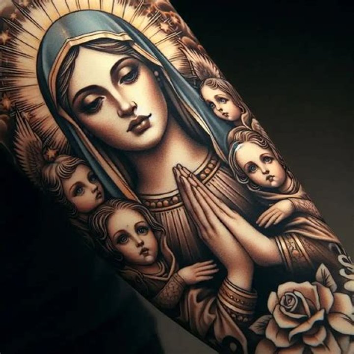 Mary, mother of Jesus tattoo