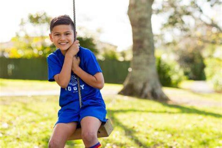 Mason Millan, 9, from Auckland has been chosen as a Defender of Tomorrow mascot to go to the Rugby World Cup in France. Photo / Adam Firth